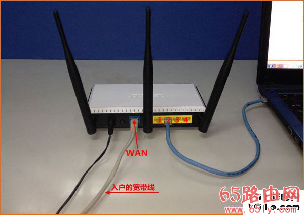 网线入户接入时，路由器正确连接方式