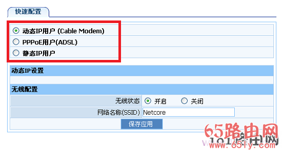 磊科NW705P路由器上的上网方式