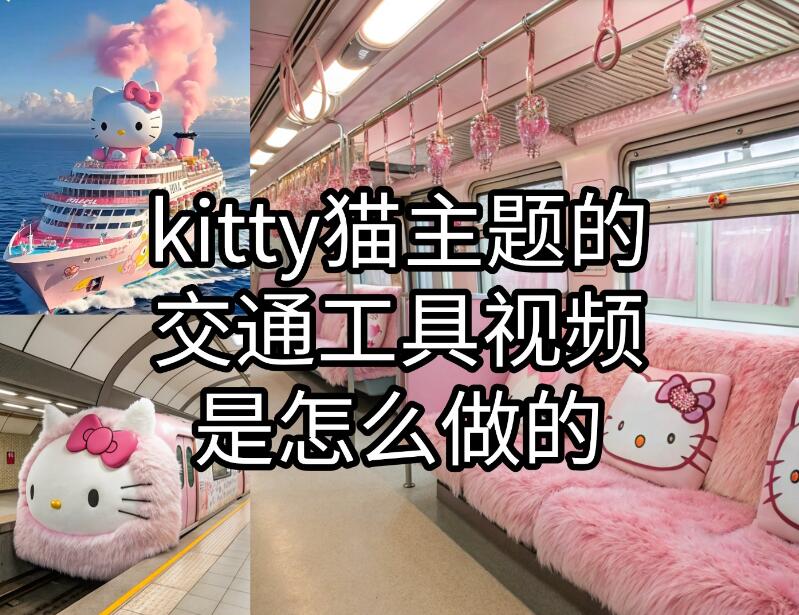 这种kitty猫主题的交通工具视频怎么做的?详细教程