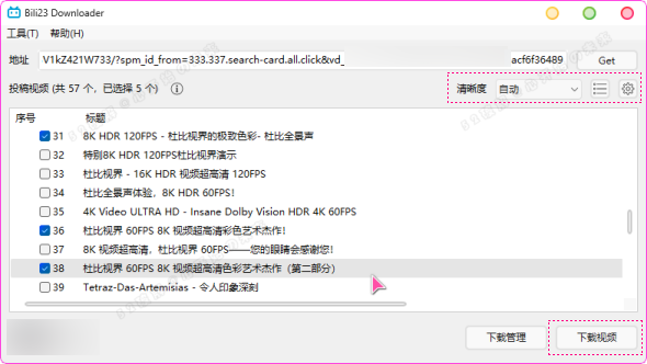  B站视频下载器 Bili23-Downloader v1.55.0 新春版支持自动高音画质