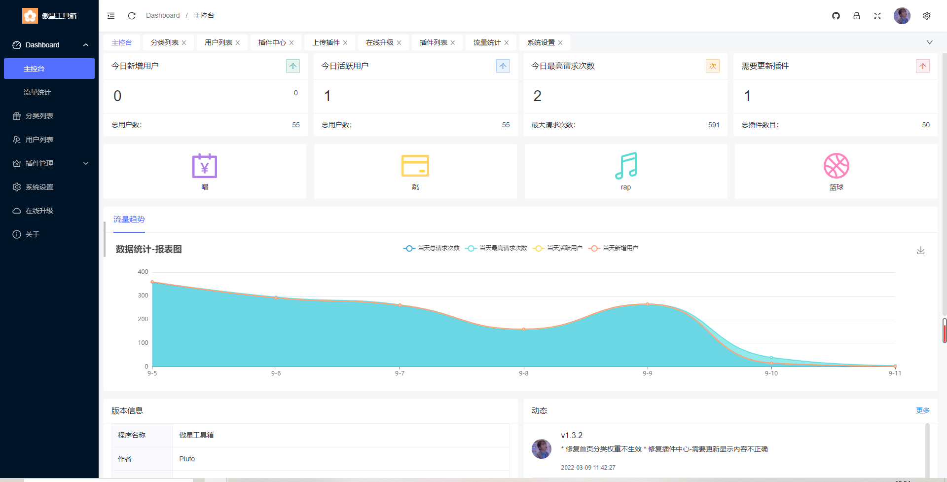 php新UI在线工具箱网站系统源码