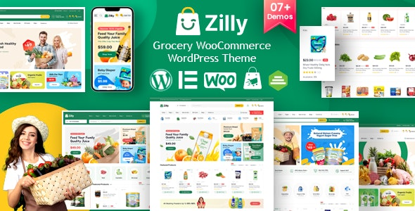 Zilly v1.9 – 杂货店 WooCommerce WordPress 主题 (无限制版)