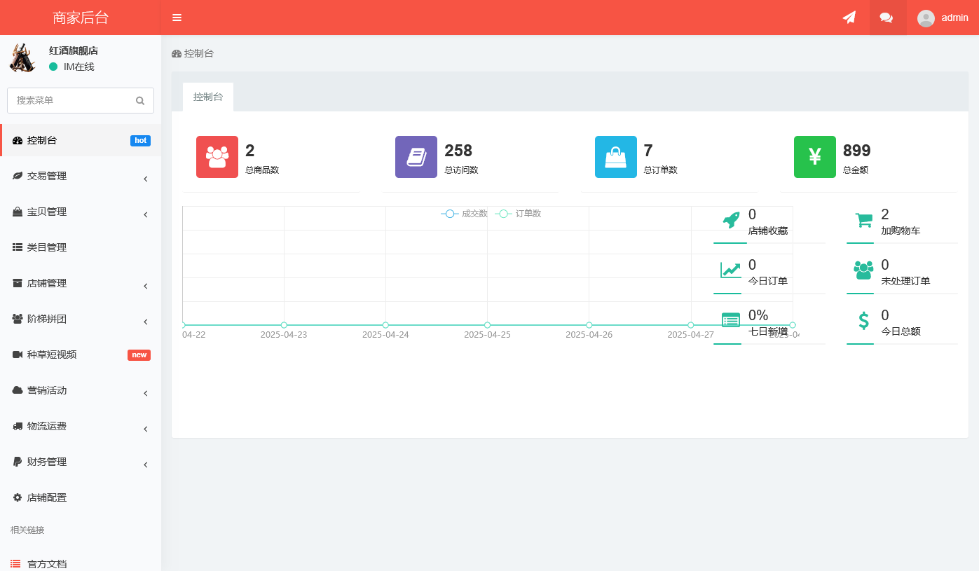 新版升级运营版uniapp多商户商城小程序+H5+APP 商家入驻短视频社区种草直播阶梯拼团