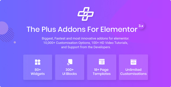 The Plus v6.2.2 – Elementor 页面构建器 WordPress 插件的附加组件开心版