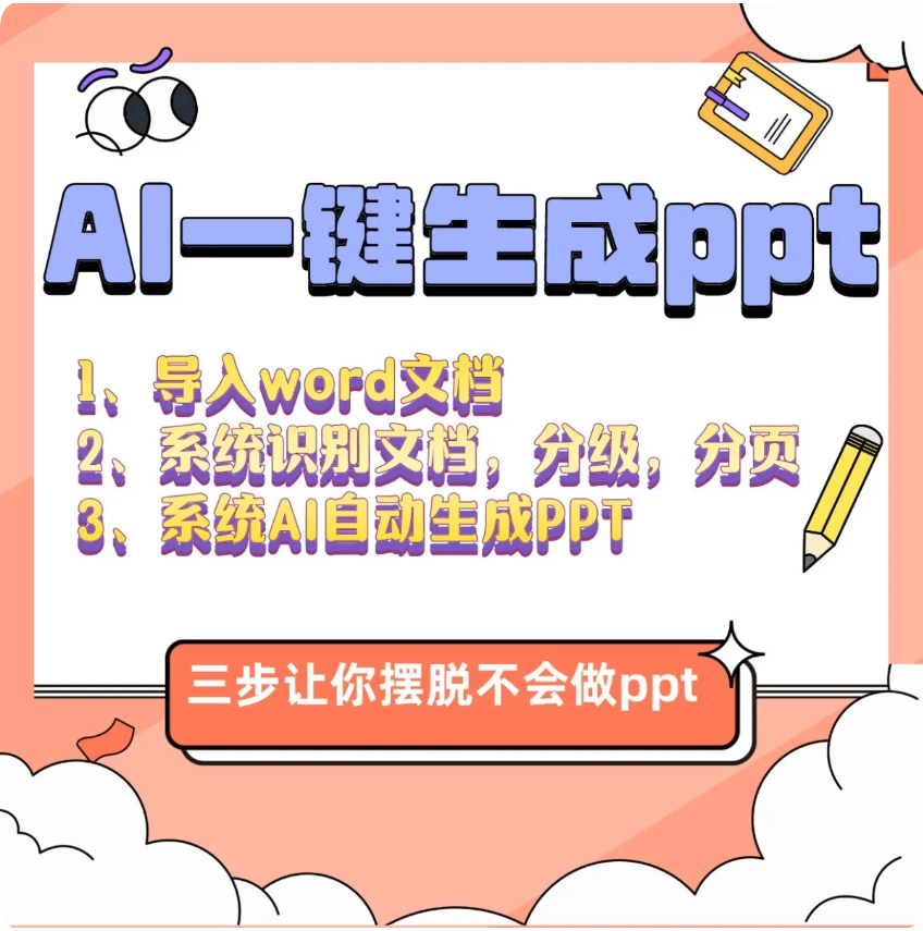 自动生成PPT教程一键生成内容图片模板任选word自动转PPT教程素材