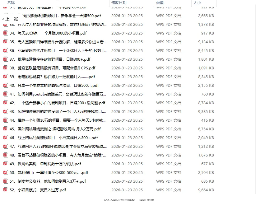 1.png 108个副业项目拆解,提供思路