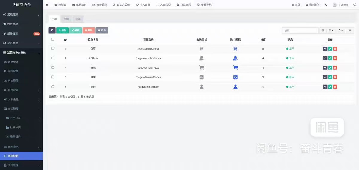 fastadmin沃德商协会管理系统源码 FastAdmin+ThinkPHP+Uniapp