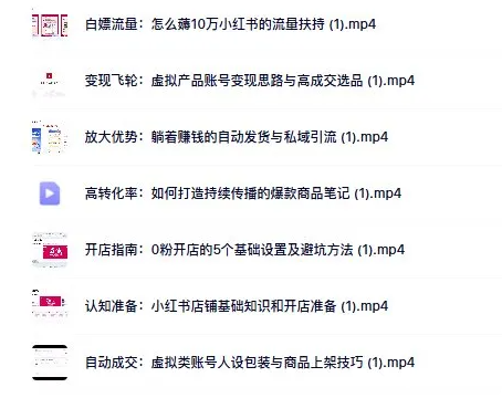 小红书开虚拟店铺课，靠AI自动化创作赚钱